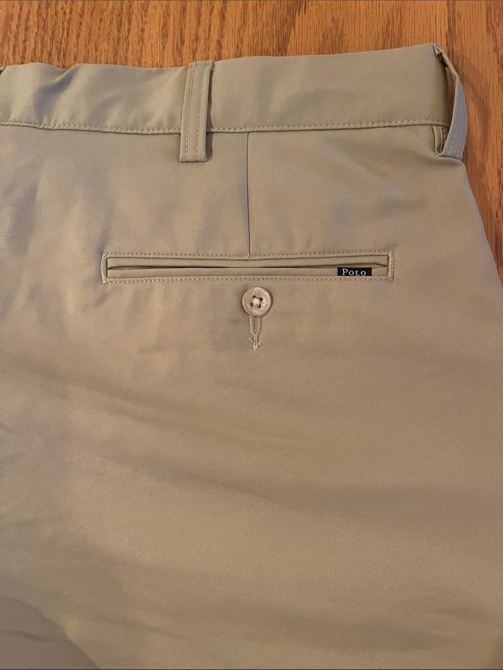 Polo by Ralph Lauren Beige Flat-Front Men’s Shorts